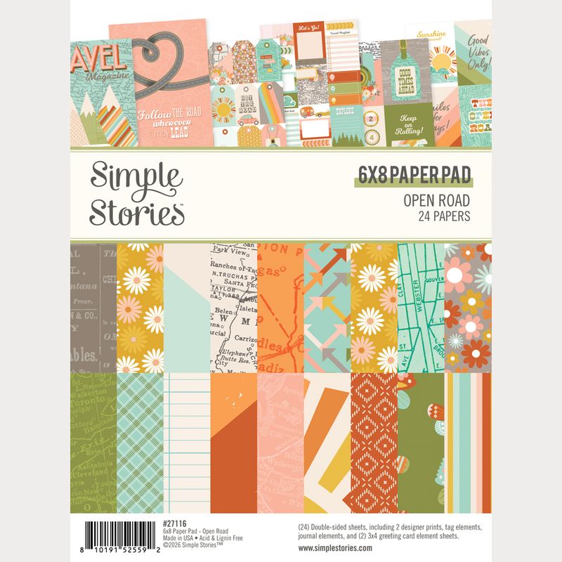 Open Road - Camera Chipboard Album Class - July 12th