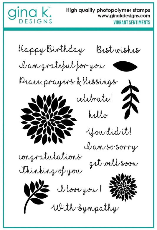 Vibrant Sentiments - Stamps and Dies