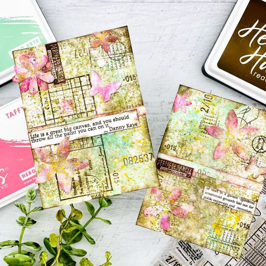 Vintage Map and Ledger - Stamps