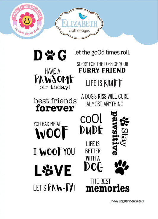 Dog Days - Sentiments Stamps