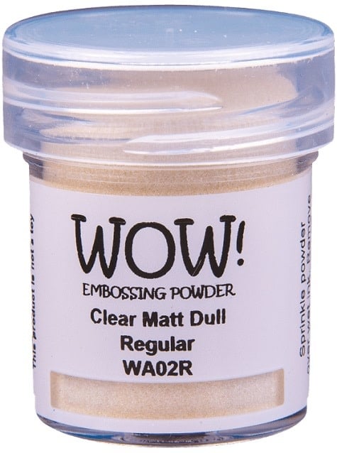 WOW! Embossing Powder - Clear Matt Dull Regular