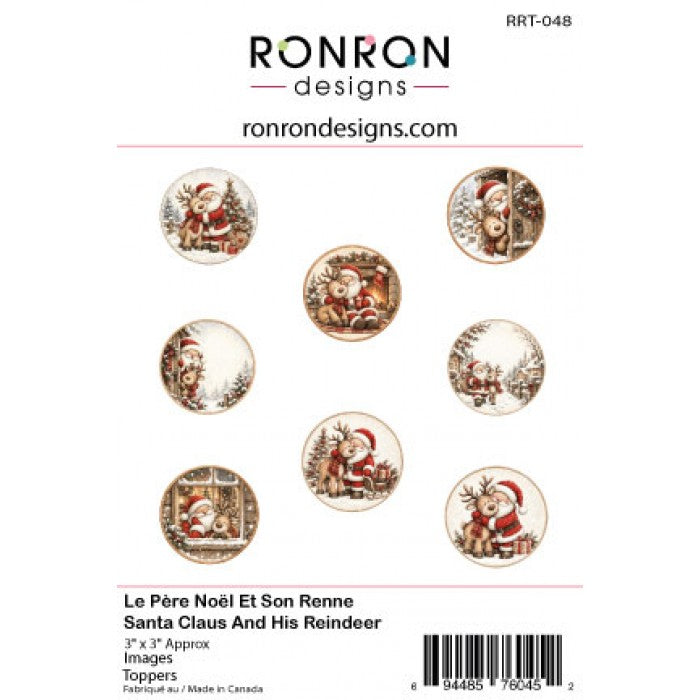 Santa Claus and his Reindeer - Toppers