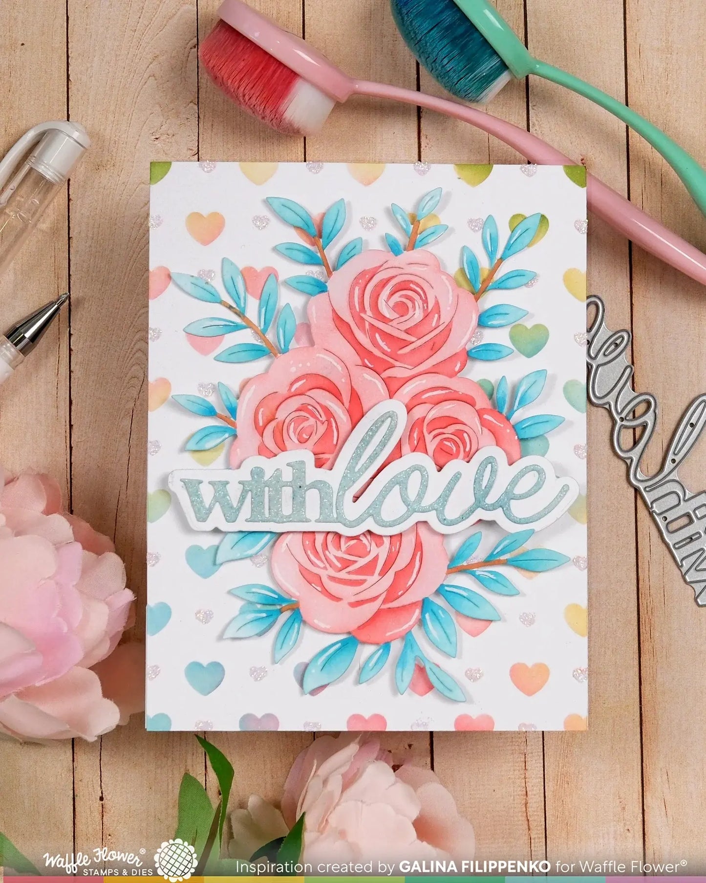 Rose Bouquet - Stencils