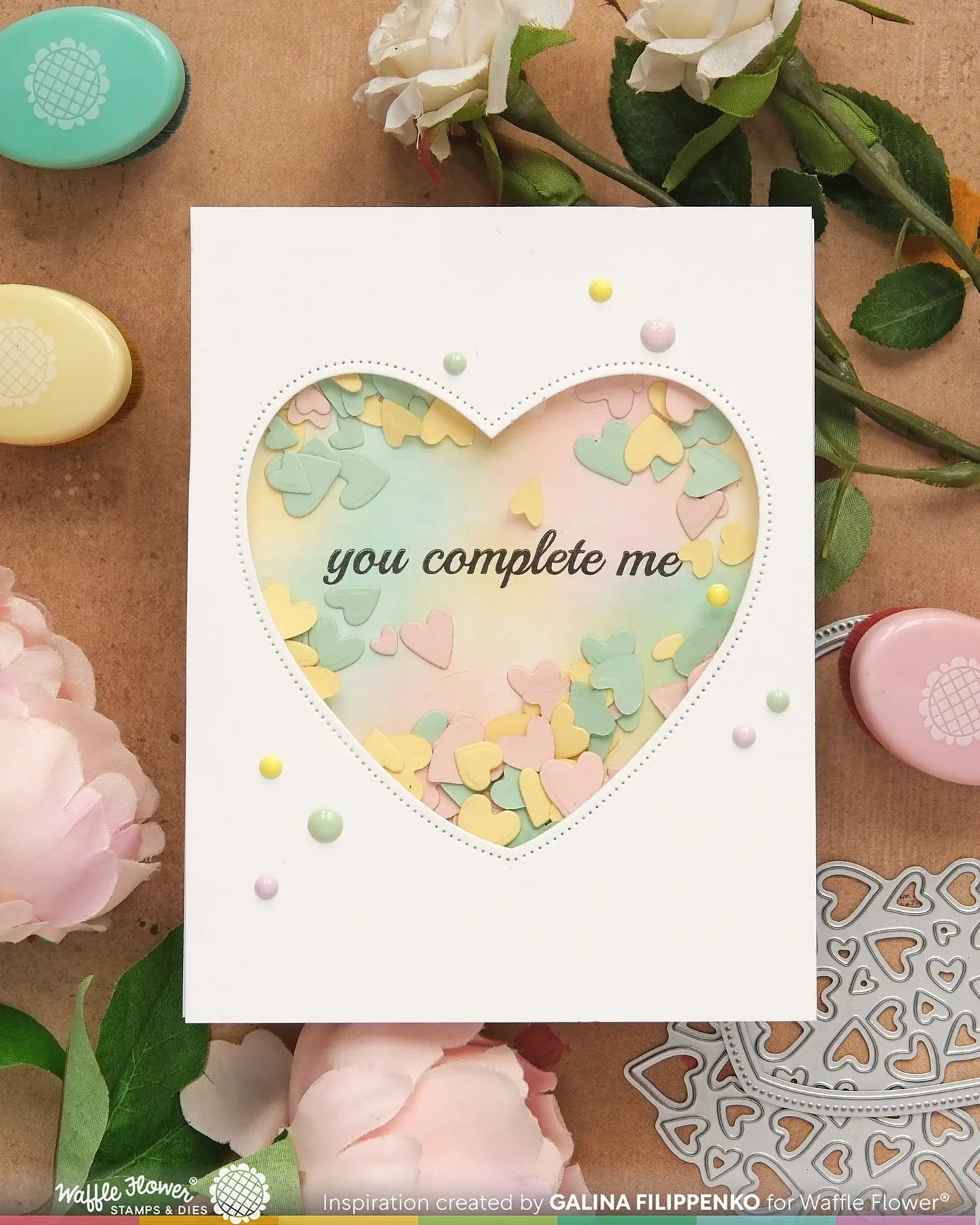 Inlaid Heart - Die and  Stencil