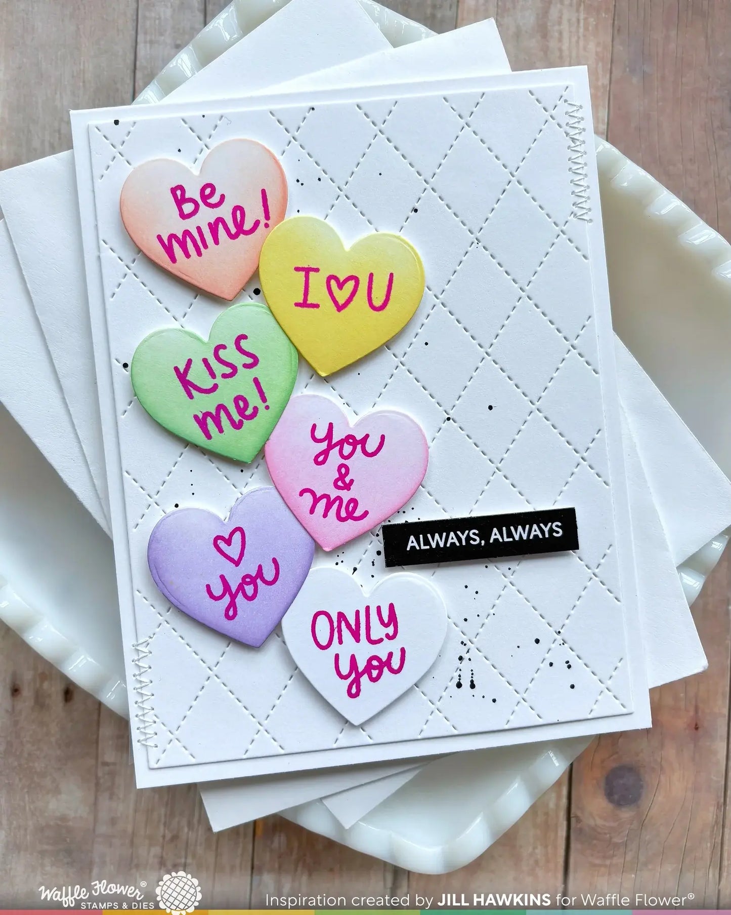 Shape Of My Heart - Stamps and  Die