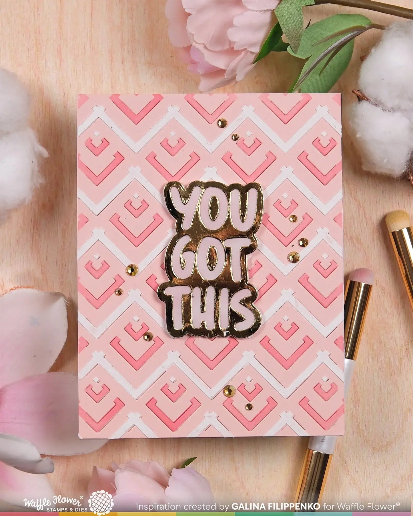 Happy Cheverons - Texture Die