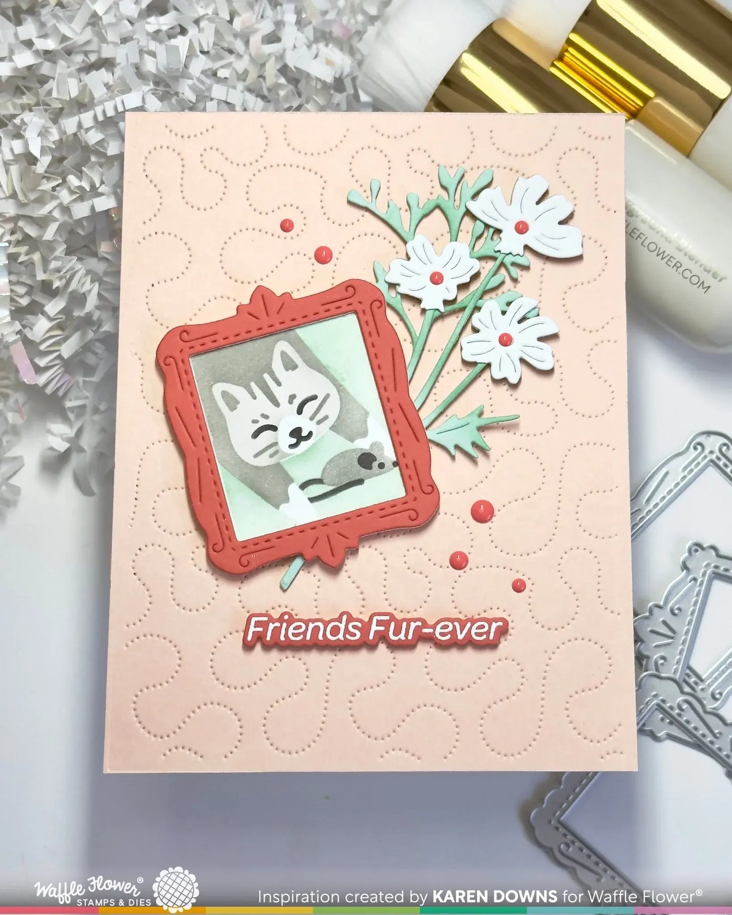 Postage Collage Meow - Stencils