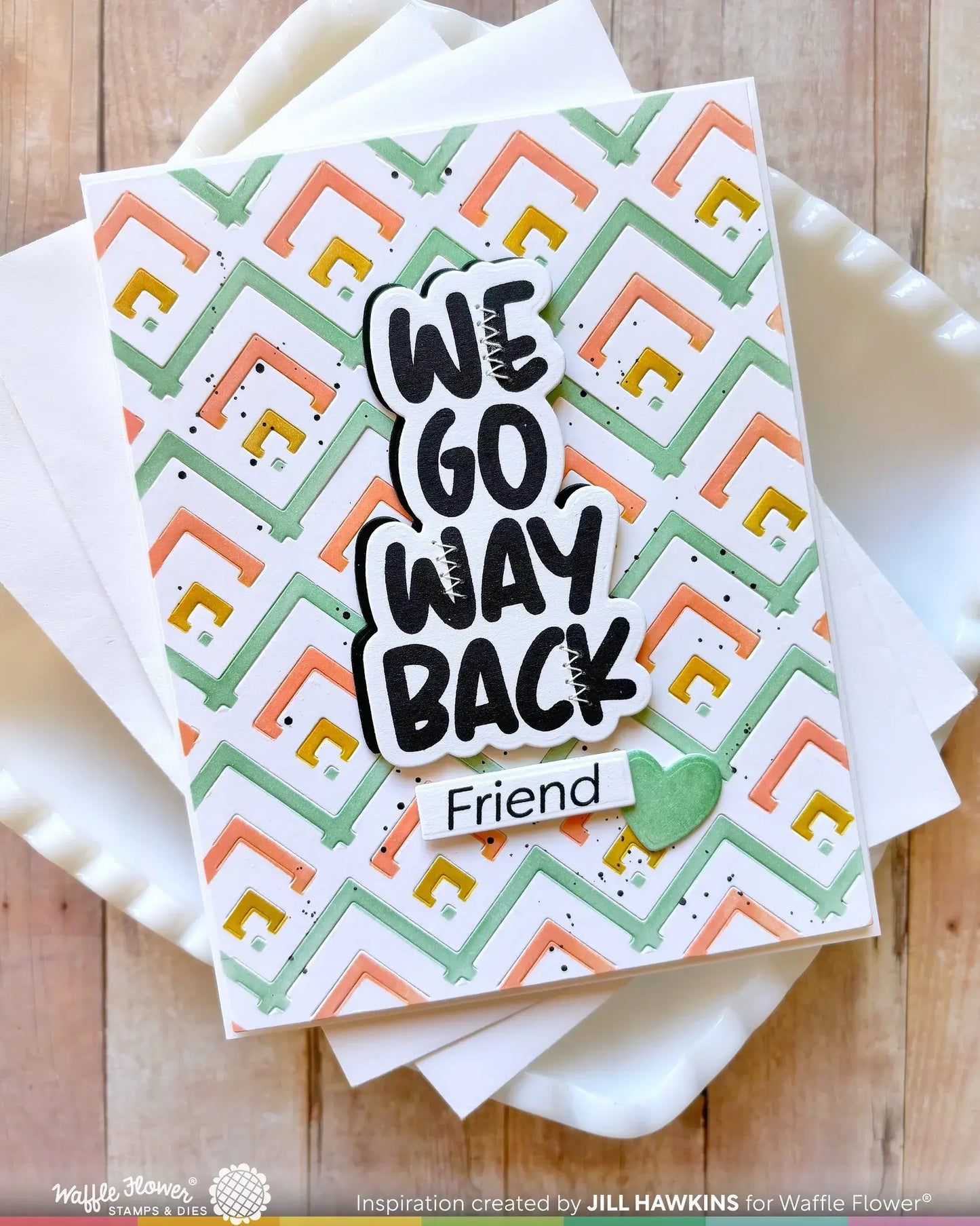 Happy Cheverons - Texture Die