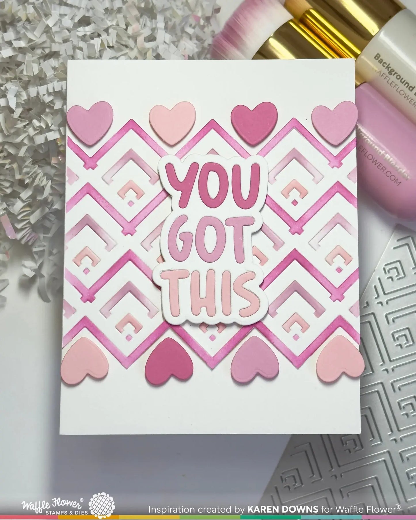 Happy Cheverons - Texture Die