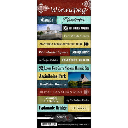 Winnipeg Cities - 6x12 Stickers