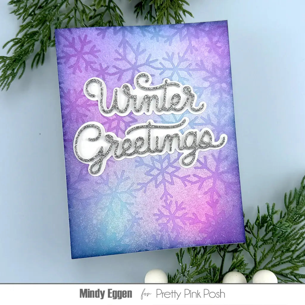 Snowflake Background - Stencil