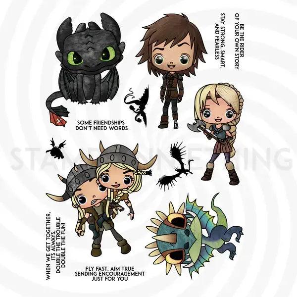 Stay Strong, Smart and Fearless - Stamps and Dies